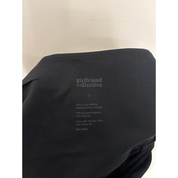 Girlfriend Collective Leggings Womens Large Black Compressive High-Rise - Picture 3 of 3